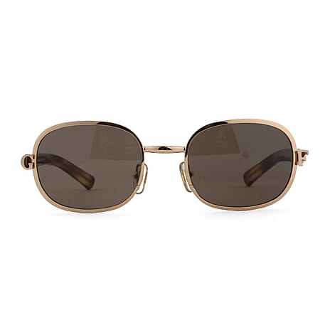 Gianfranco FERRE Unisex Rectangle Gold Sunglasses - GFF 452 32A-GOLD-51-20