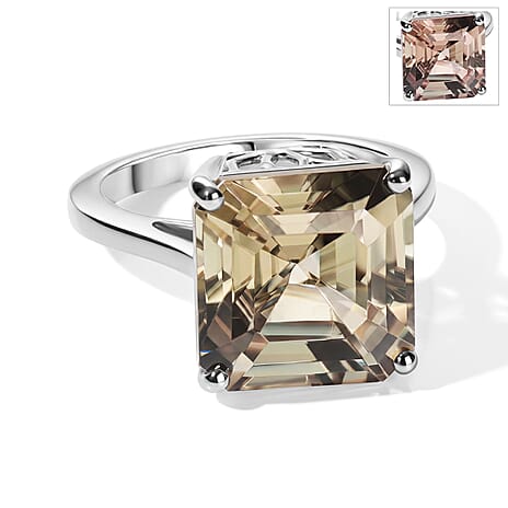 Rhapsody - 950 Platinum AAAA Turkizite Solitaire Ring 9.84 Ct, Platinum Wt. 7.80 Gms