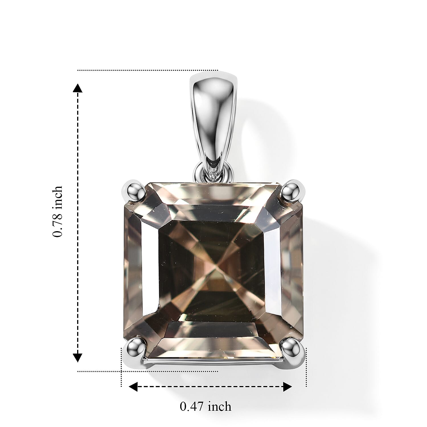 Tony Diniz Collection- Rhapsody - 950 Platinum AAAA Turkizite Solitaire Pendant 9.85 Ct.
