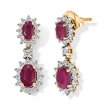https://tjcuk.sirv.com/Products/86/3/8638614/D-Joy-African-Ruby-White-Zircon-Dangling-Earring-Sterling-Silver-2-872_8638614.jpg?w=342&h=342