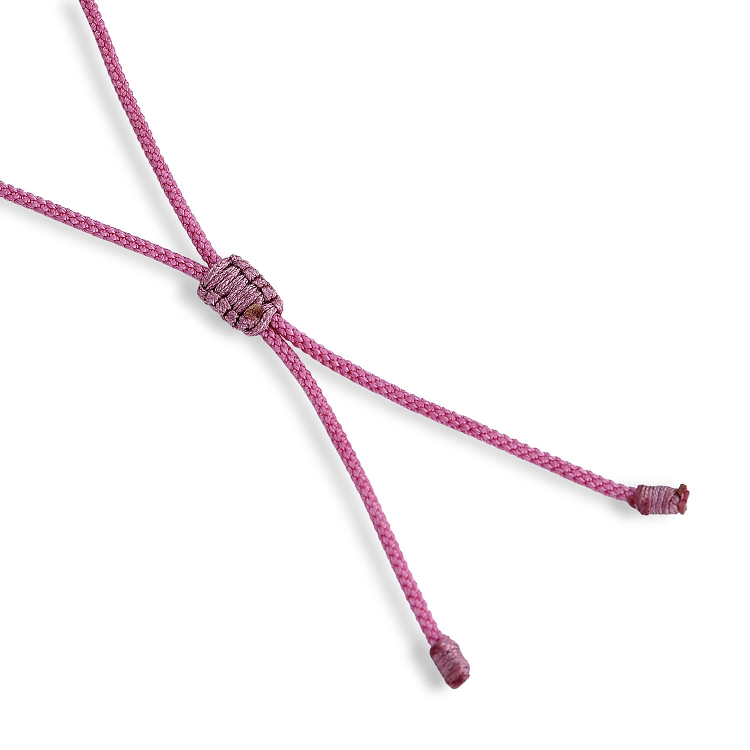 Pink Conch Shell Buddha Necklace with Cotton Thread (Size - 26) 85.00 Ct.