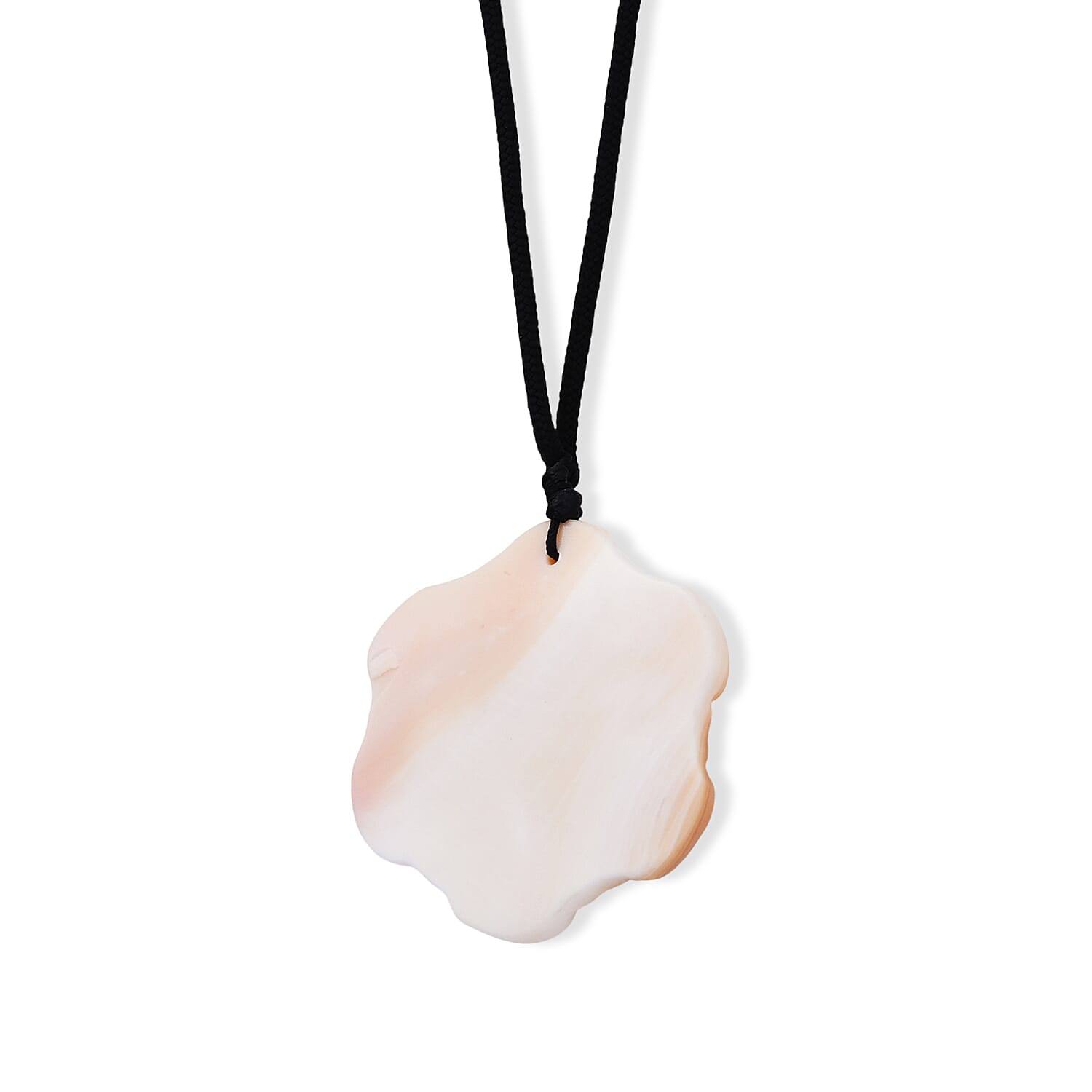Pink Conch Shell Stone Necklace  65.000  Ct.