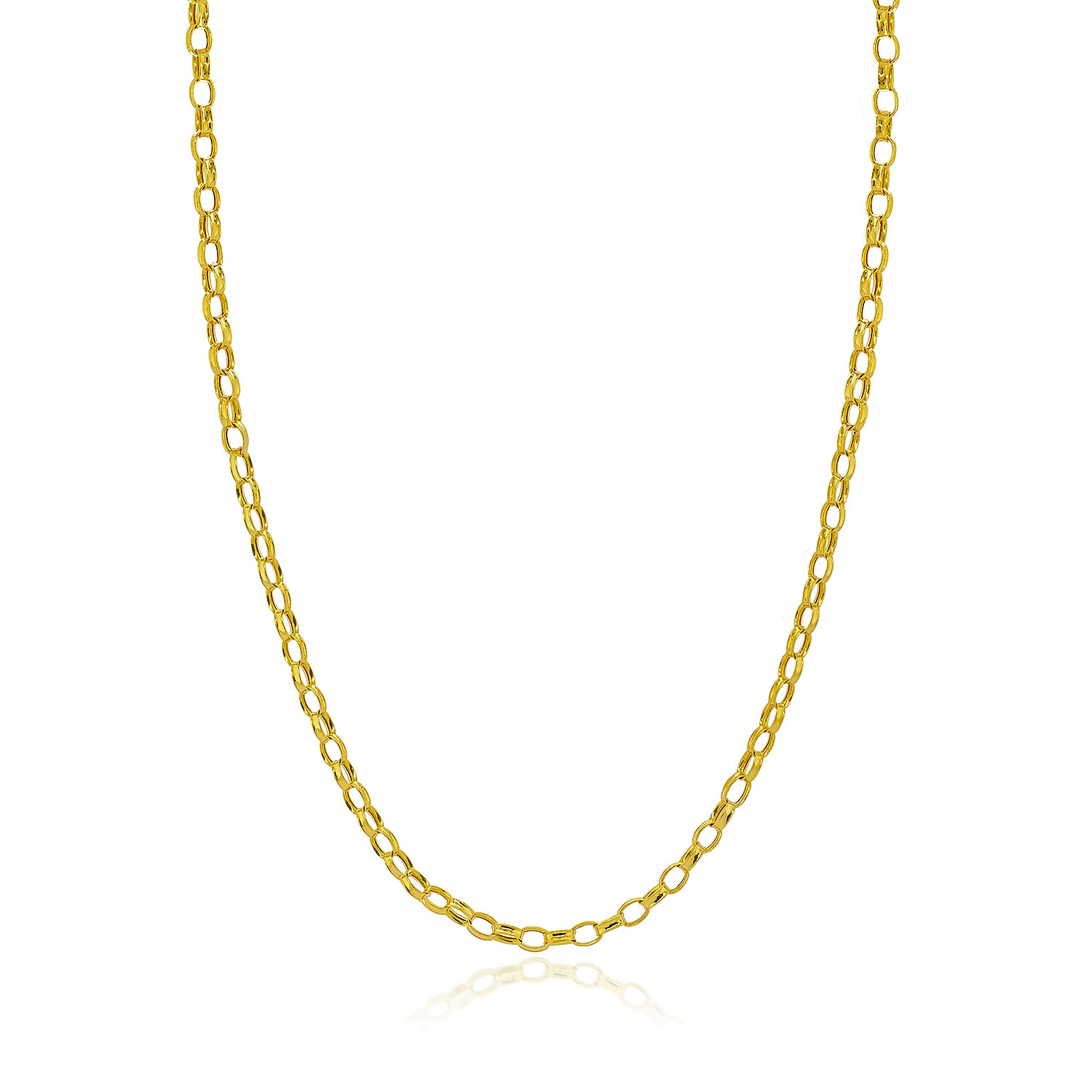 9K Yellow Gold Belcher Chain (Size - 30) with Lobster Clasp