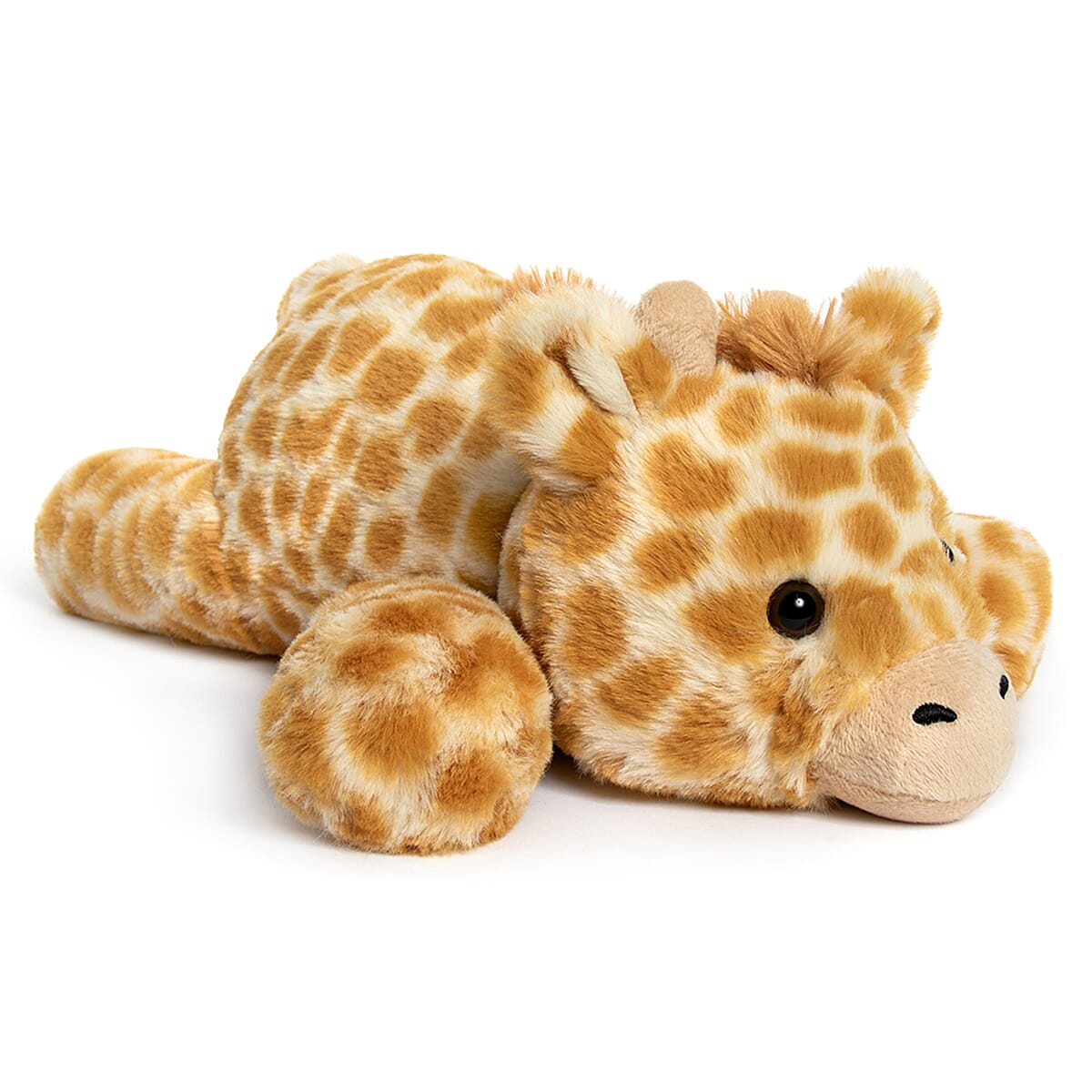 Charming Lying-Down Soft Giraffe Toy with Playful Upright Tail  - Yellow