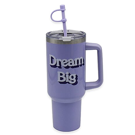 Thermal Insulated Hydration Dream Big Travel Tumbler 1.2 ltr- Purple