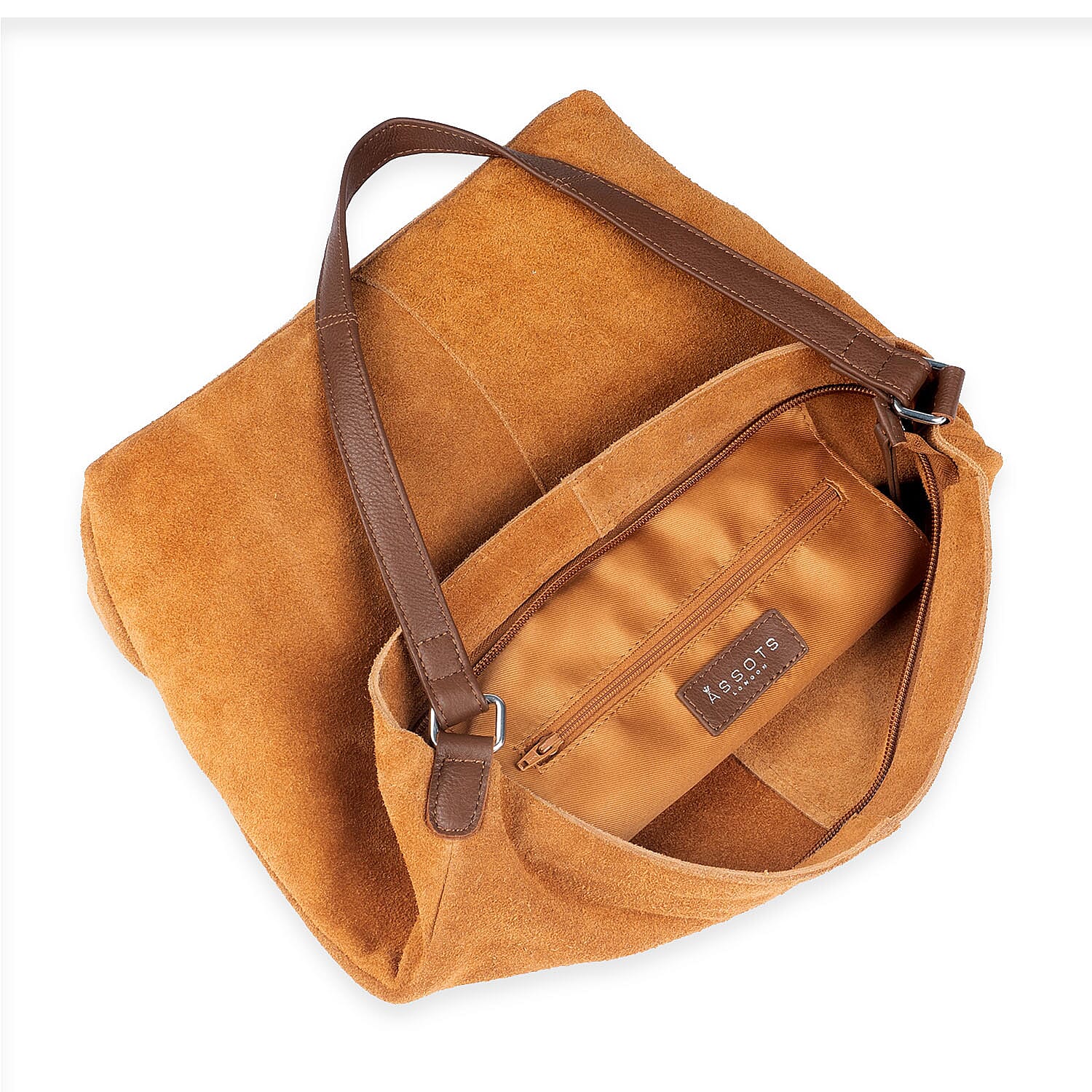 TJC Special Genuine Leather Shopper Bag - Tan