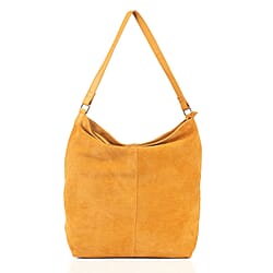 Tina Suede Slouchy Shoulder Bag - Tan