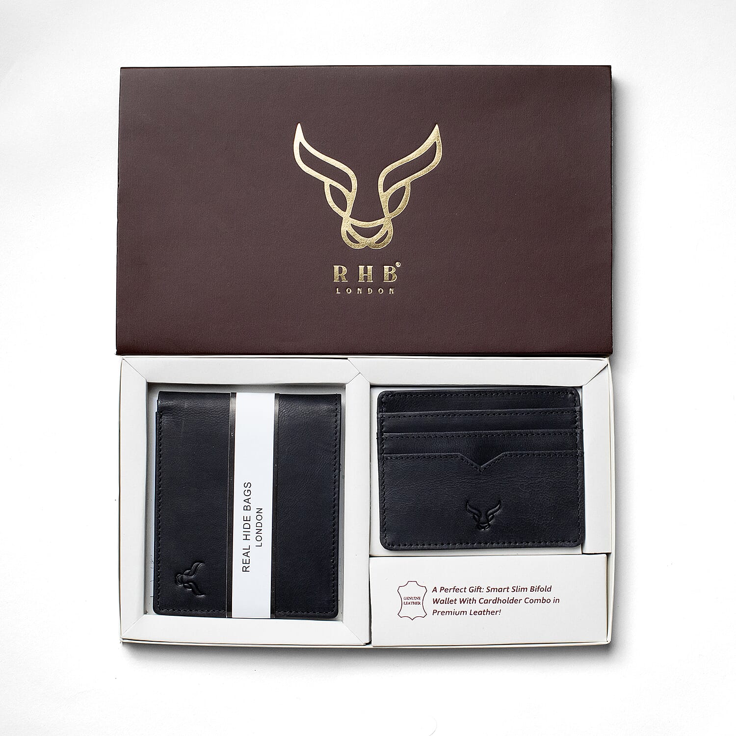 TJC Special Genuine Leather Wallet - Black