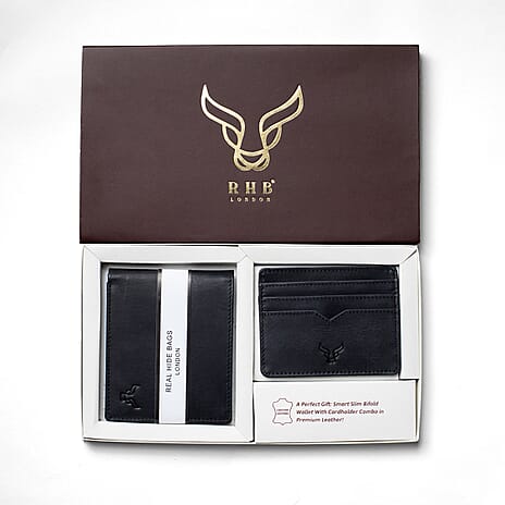 TJC Special Genuine Leather Wallet - Black