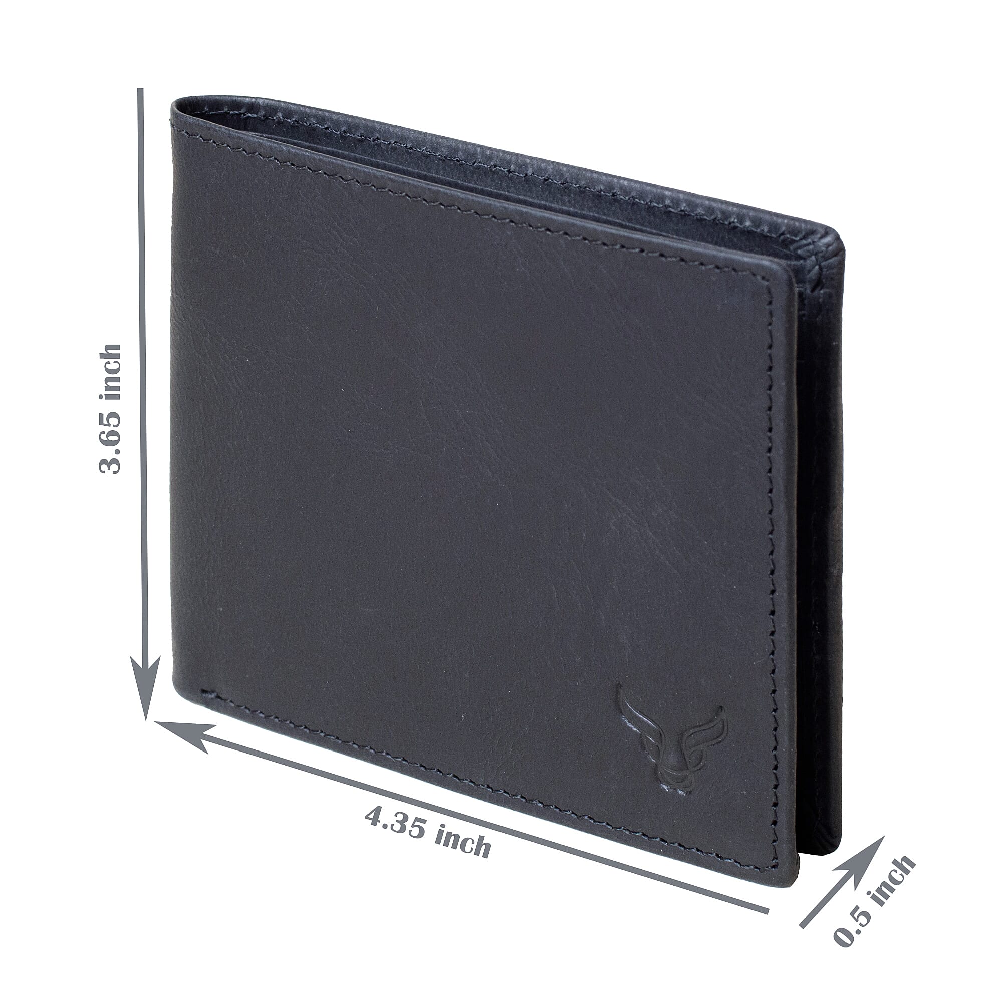 TJC Special Genuine Leather Wallet - Black