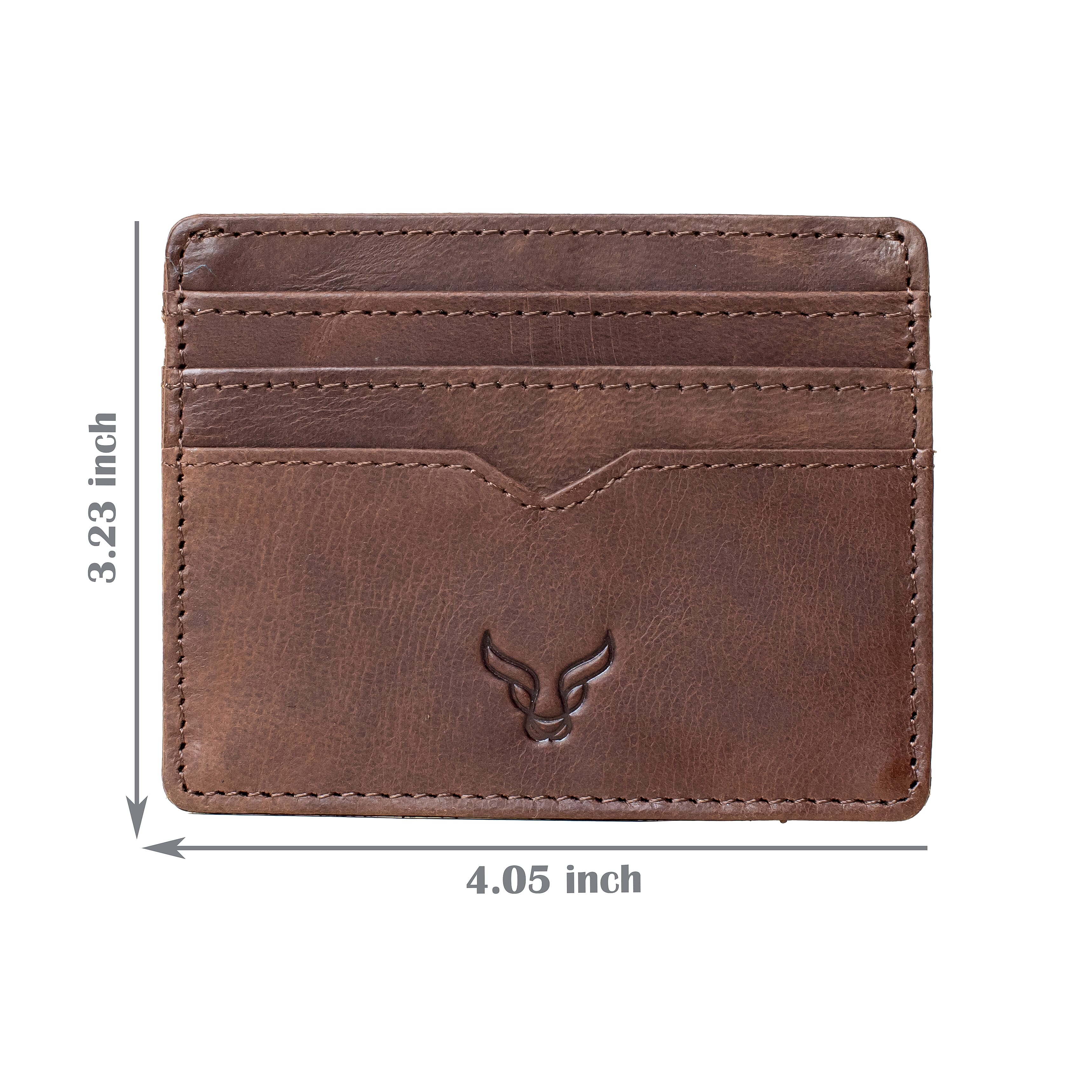 Prestige Genuine Leather Wallet and Card Holder Combo Gift Set - Brown
