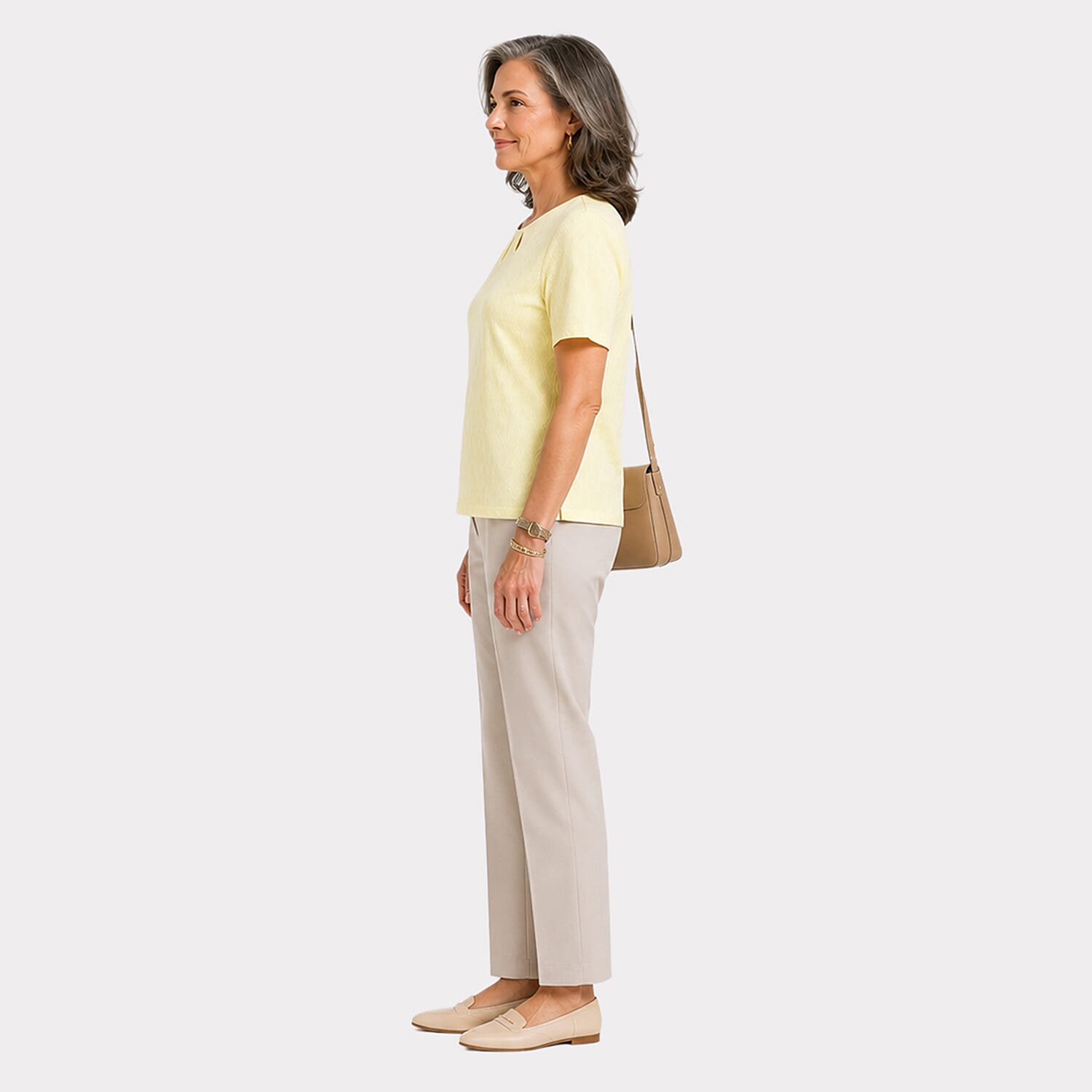 Pure and natural keyhole Top