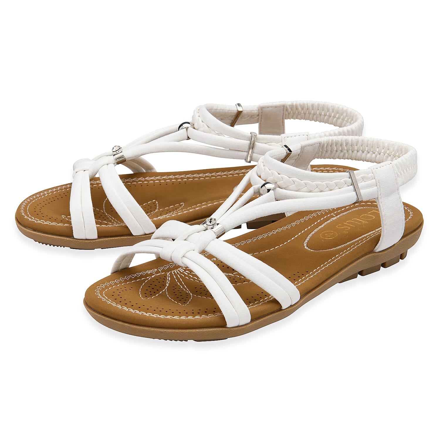 Lotus Ladies Sandal (Size - 6) - White