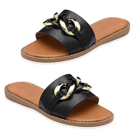 Lotus Ladies Sandal (Size - 7) - Black