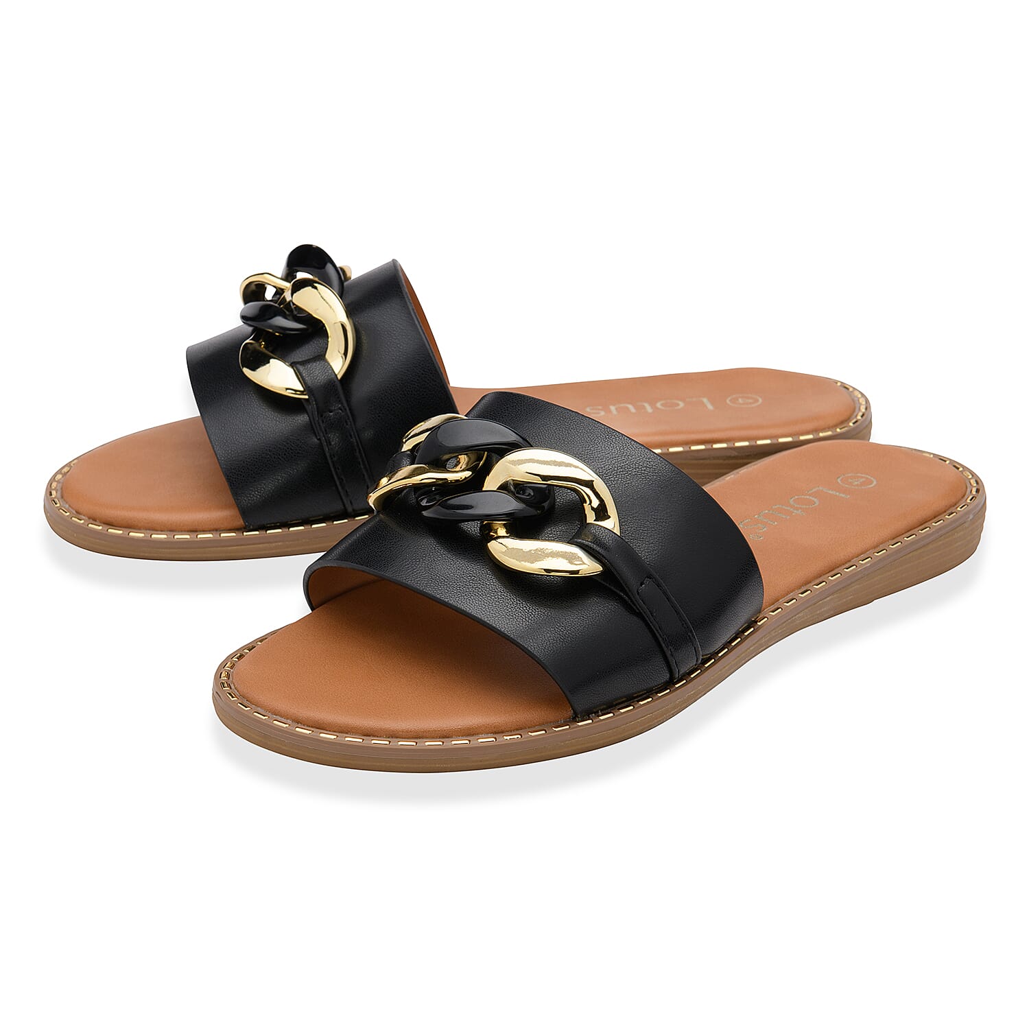 Lotus Ladies Sandal (Size - 7) - Black