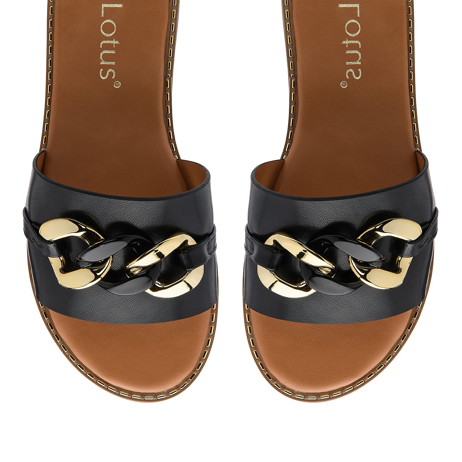Lotus Ladies Sandal (Size - 7) - Black