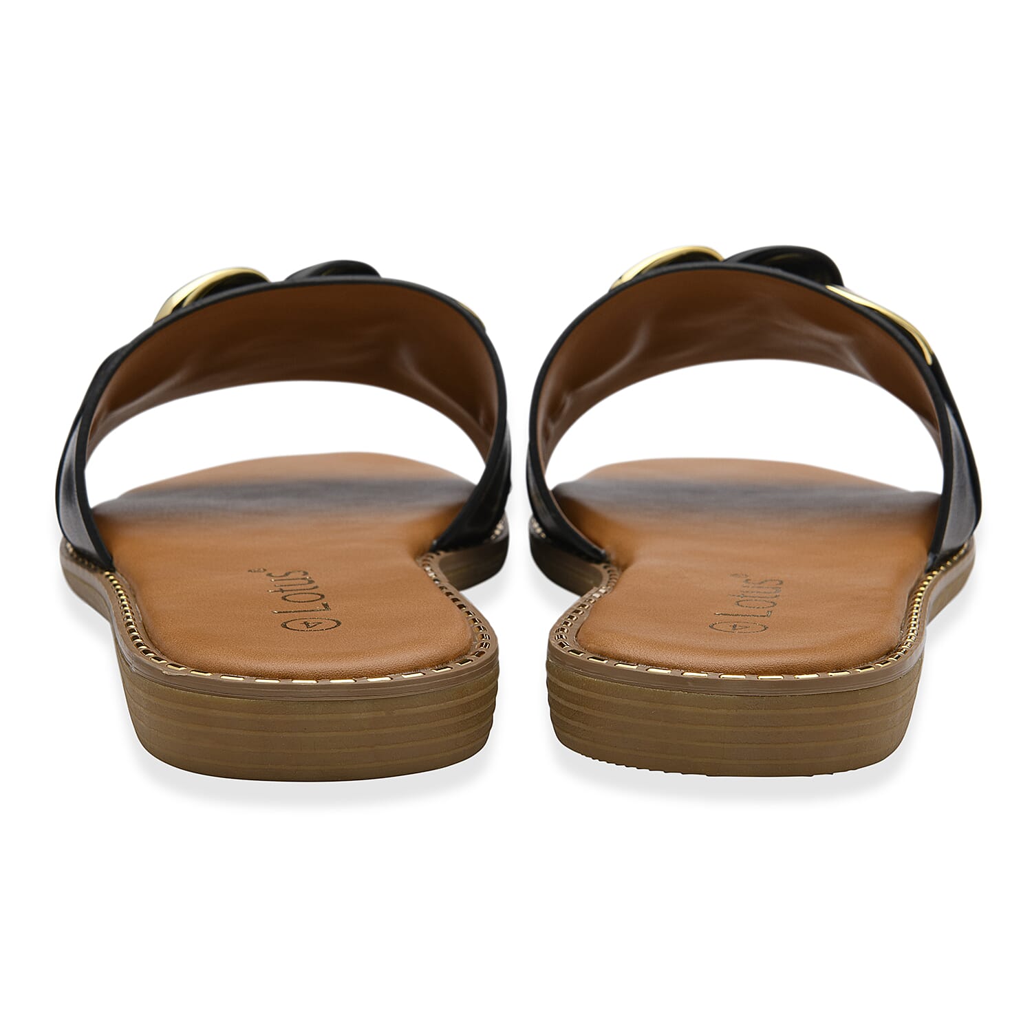 Lotus Ladies Sandal (Size - 7) - Black