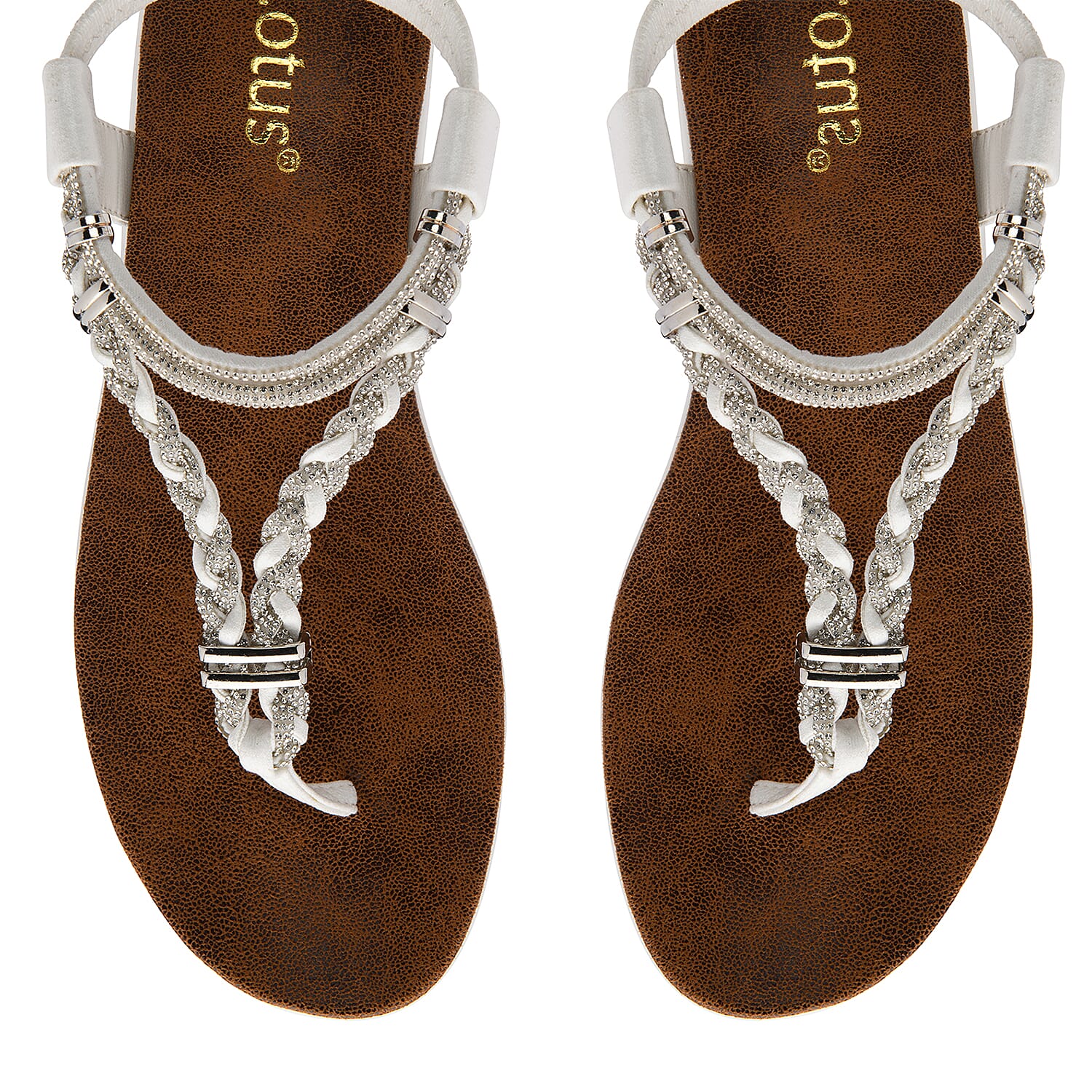 Lotus Ladies Sandal (Size - 4) - White