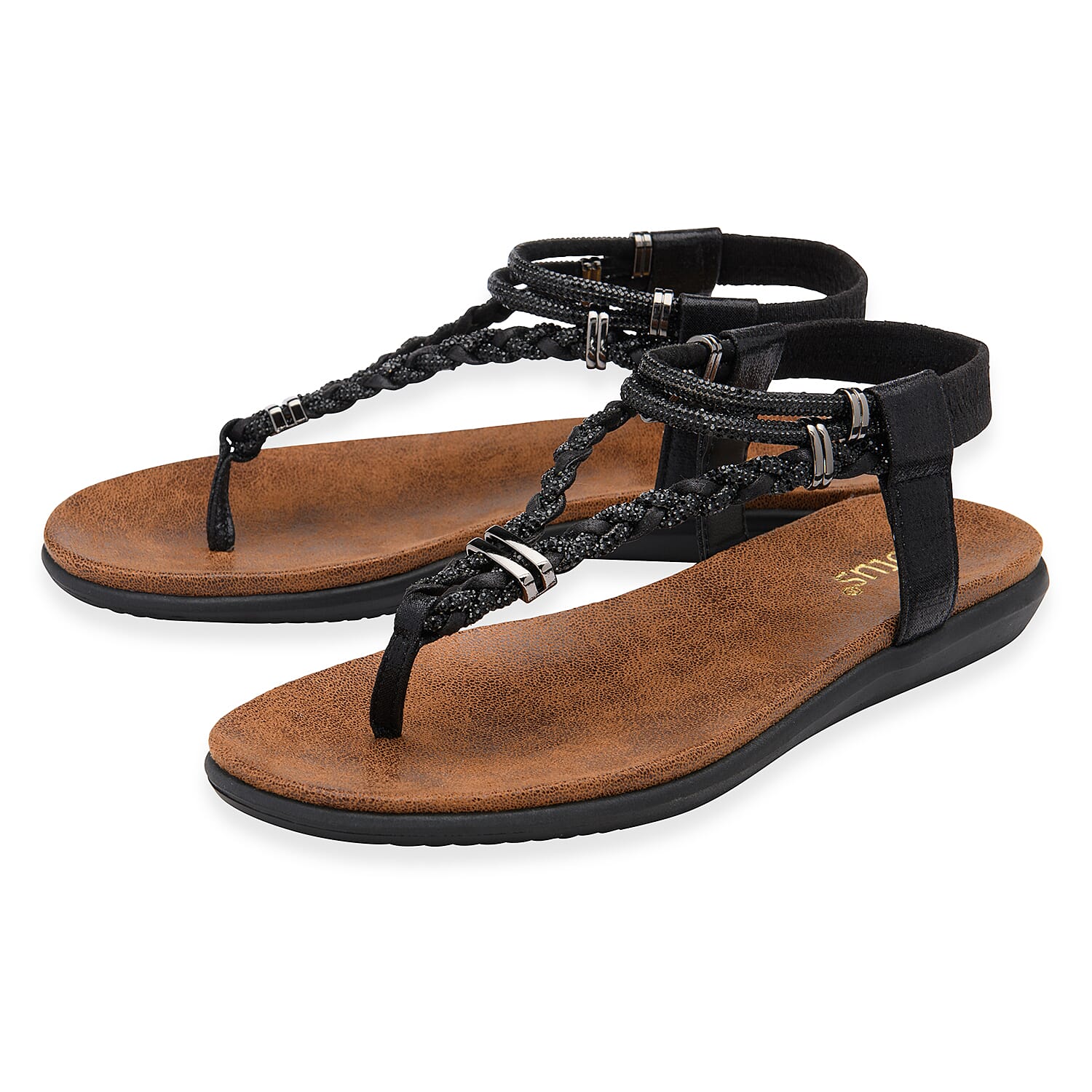 Lotus Ladies Sandal (Size - 6) - Black