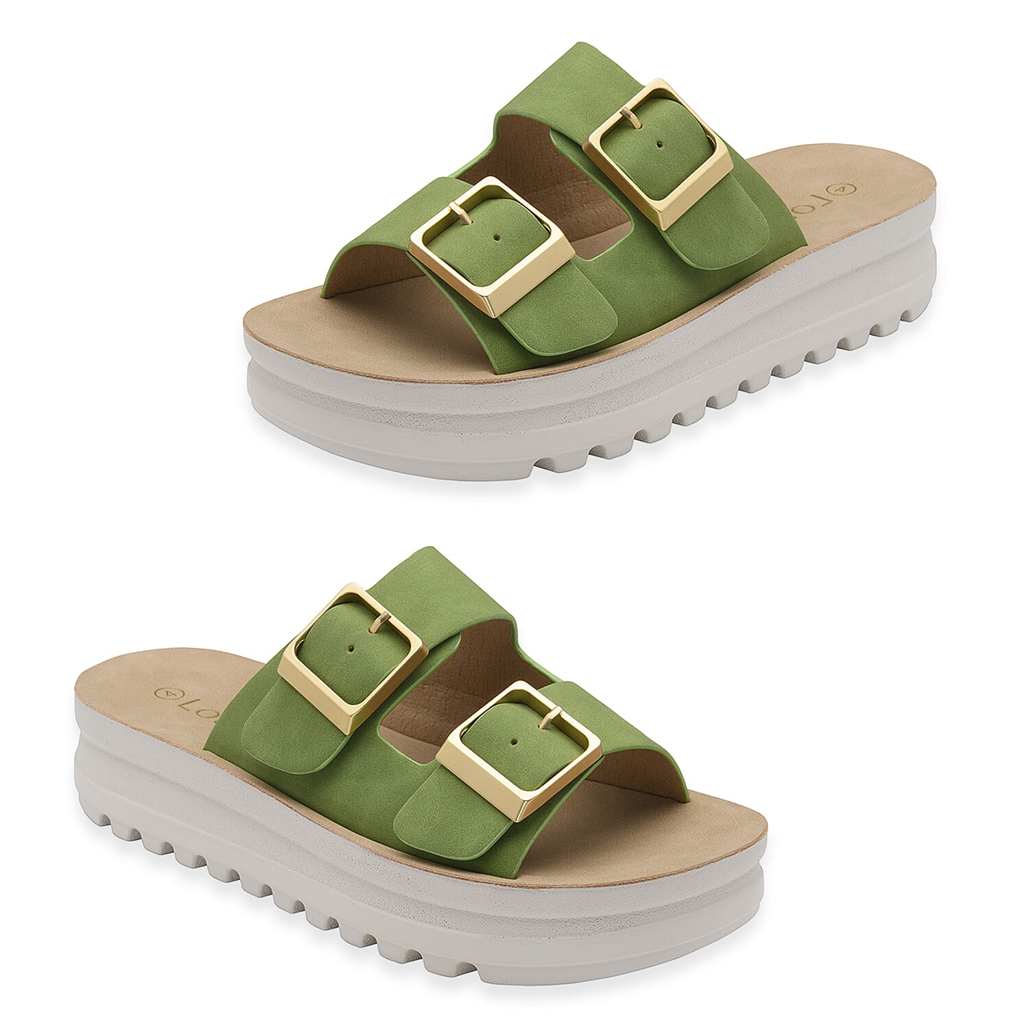 Lotus Ladies Sandal (Size - 40) - Green