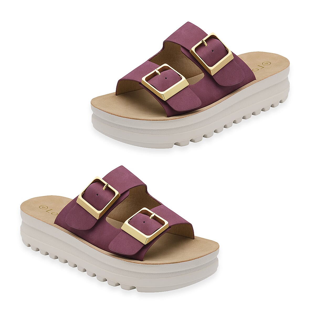 Lotus Ladies Sandal (Size - 37) - Plum