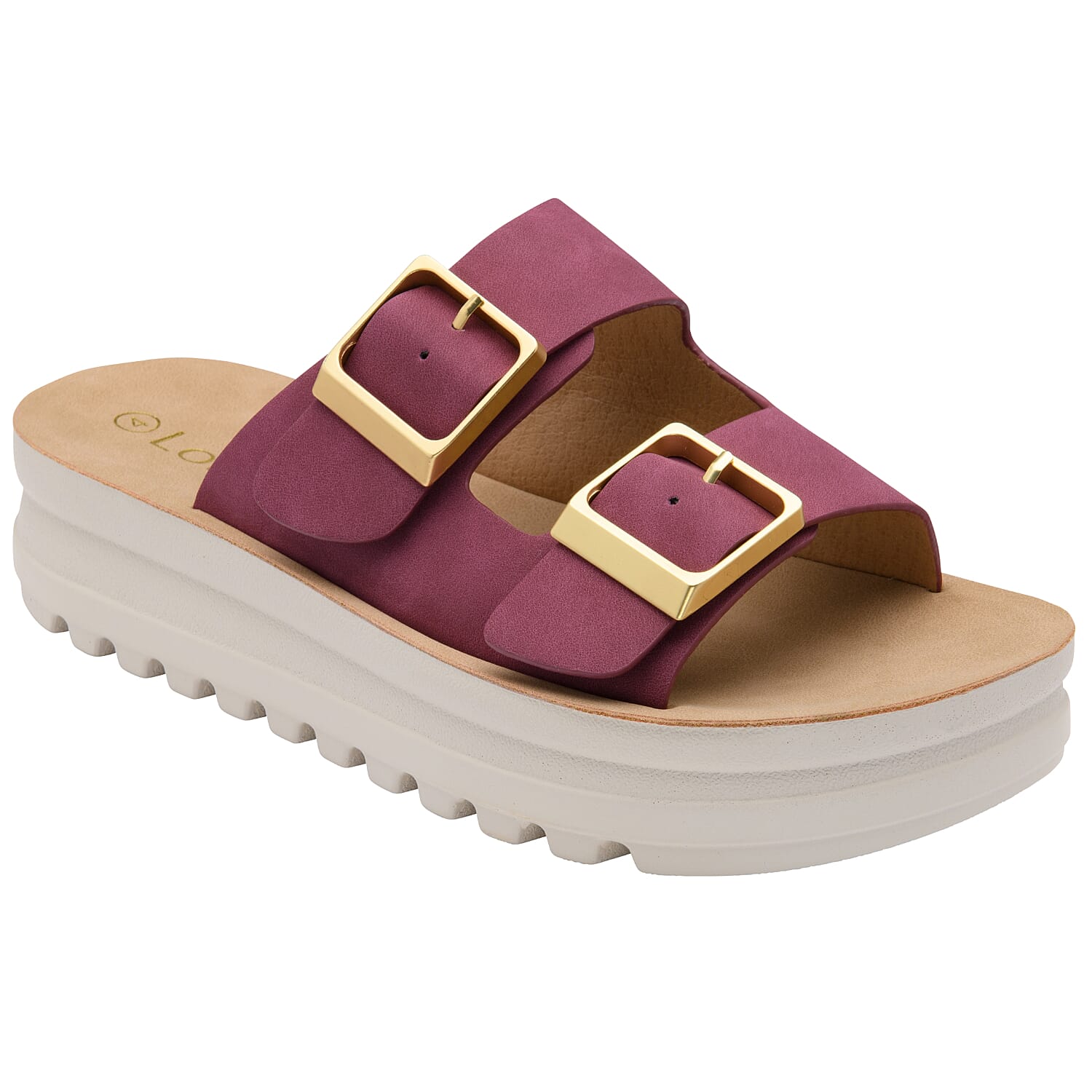 Lotus Ladies Sandal (Size - 40) - Plum