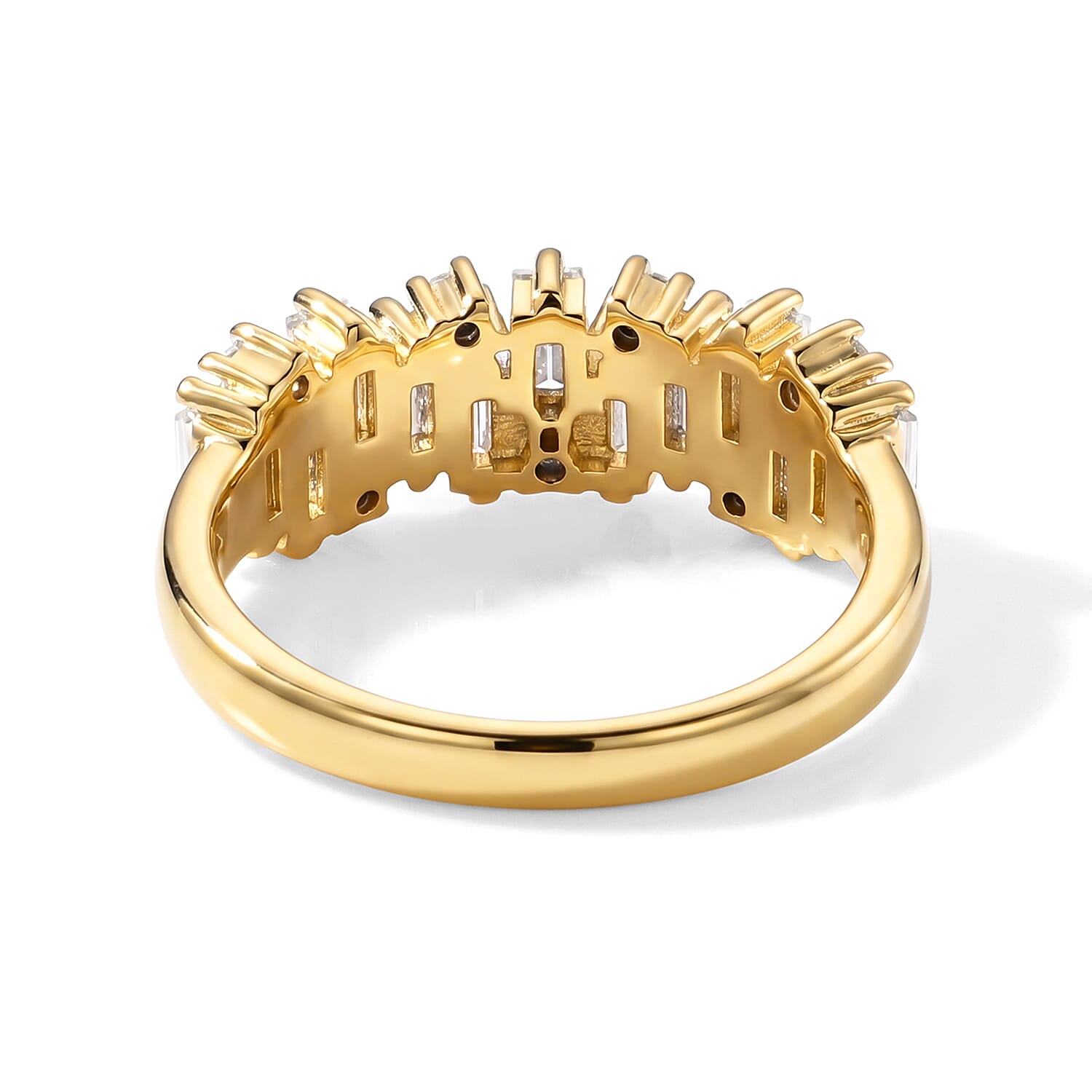 D'Joy - Moissanite Ring in Yellow Gold Plated Sterling Silver 1.40 Ct.