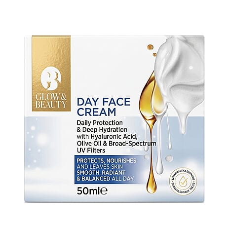 Glow & Beauty Day Face Cream With Olive Oil & Hyaluronic Acid - 50ml