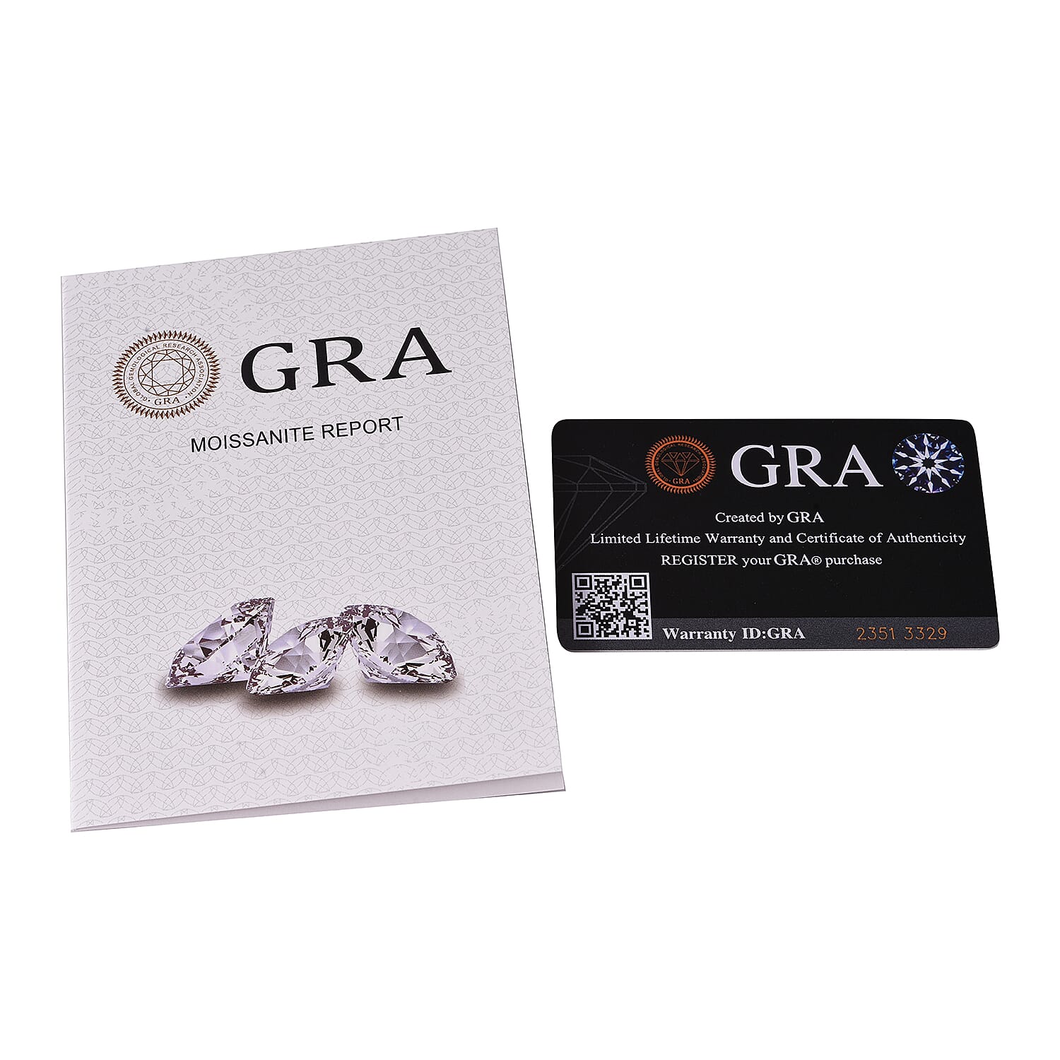 D'Joy - GRA Certified Moissanite Solitaire Stud Earring with Push Back in Rhodium Overlay Sterling Silver 3.80 Ct.
