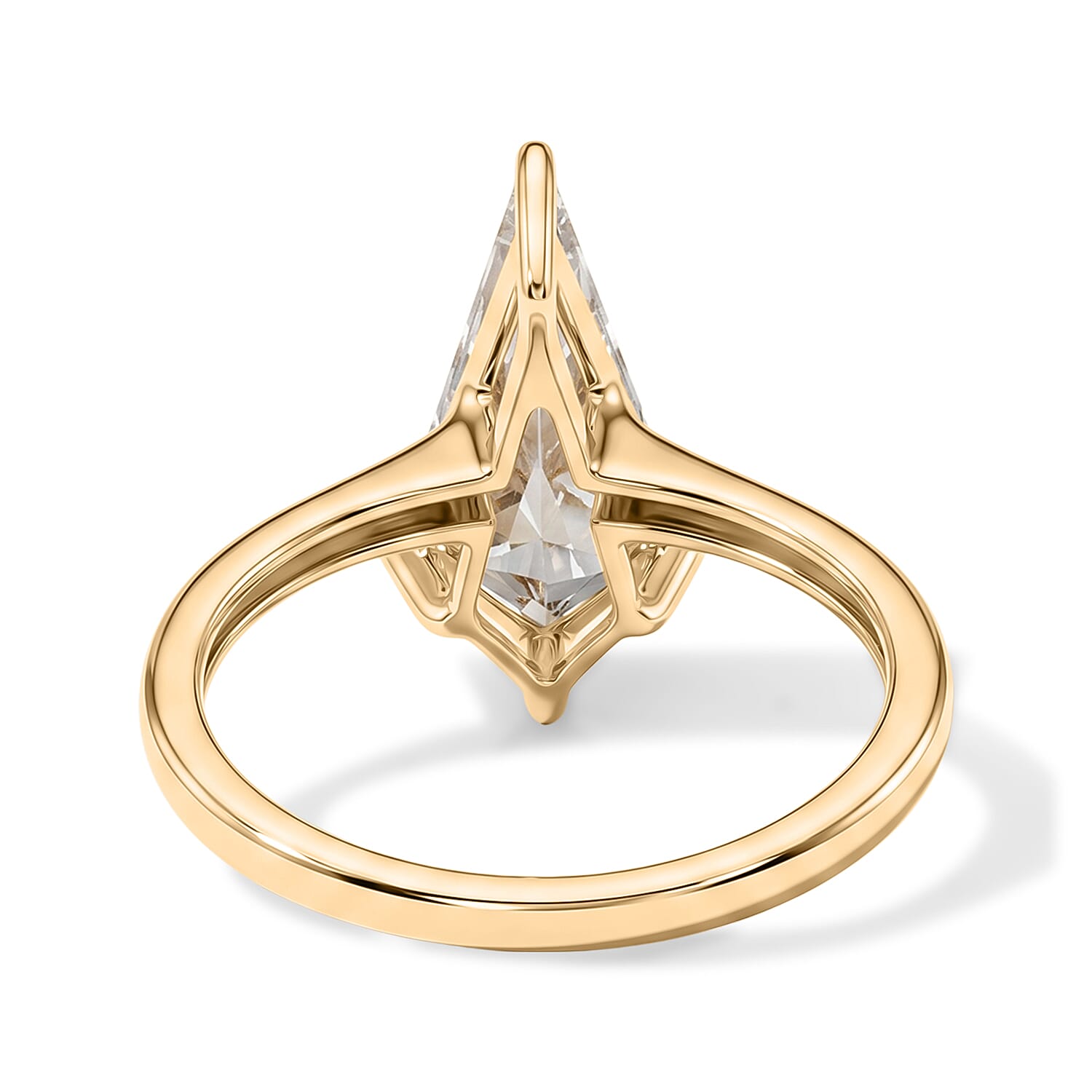 Hatton Garden Closeout - 9K Yellow Gold RARE KITE CUT AAA Natural Turkizite Solitaire Ring 2.10 Ct.