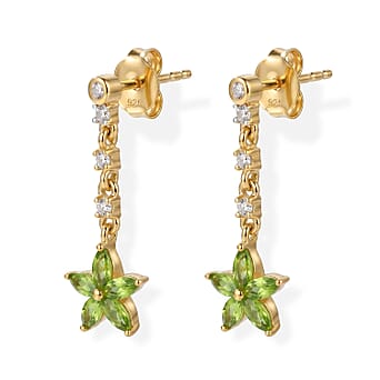 https://tjcuk.sirv.com/Products/86/6/8662964/D-Joy-Peridot-White-Zircon-Dangling-Earring-with-Push-Back-in-Yellow-G_8662964_3.jpg?w=342&h=342