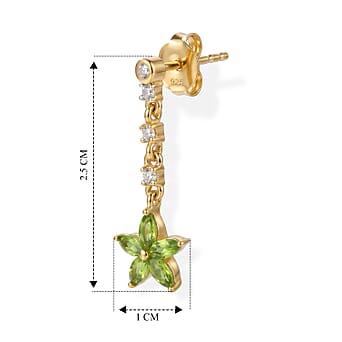 https://tjcuk.sirv.com/Products/86/6/8662964/D-Joy-Peridot-White-Zircon-Dangling-Earring-with-Push-Back-in-Yellow-G_8662964_4.jpg?w=342&h=342