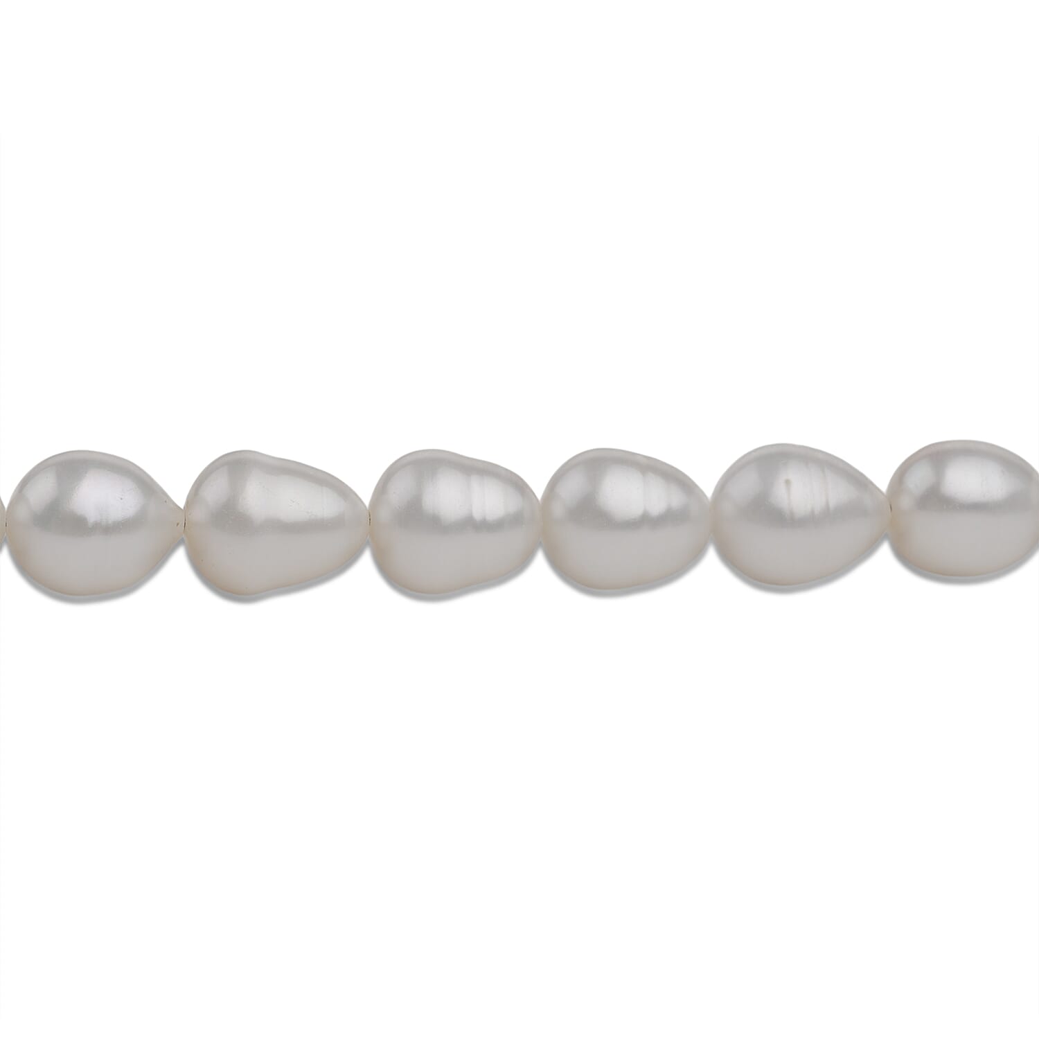 Las Vegas Closeout Deals Fresh Water Pearl 12x9MM Sterling Silver Necklace (Size - 18) with Lobster Clasp 230.00 Ct