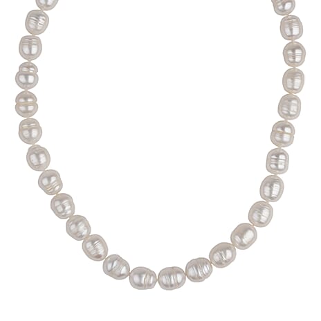 LA Closeout Deals Peach Fresh Water Pearl Necklace (Size - 18) With Sterling Silver Lobster Clasp