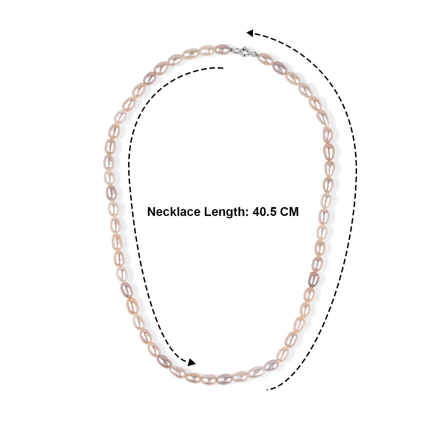 LA Closeout Deals Multi Colour Fresh Water Pearl Necklace Lobster Clasp 75.00 Ct. (16 inch)