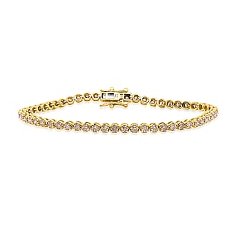 https://tjcuk.sirv.com/Products/86/6/8663610/14K-Yellow-Gold-Champagne-Diamond-SI-Double-Cut-Bracelet-Size-7-25-3-0_8663610.jpg?w=342&h=342