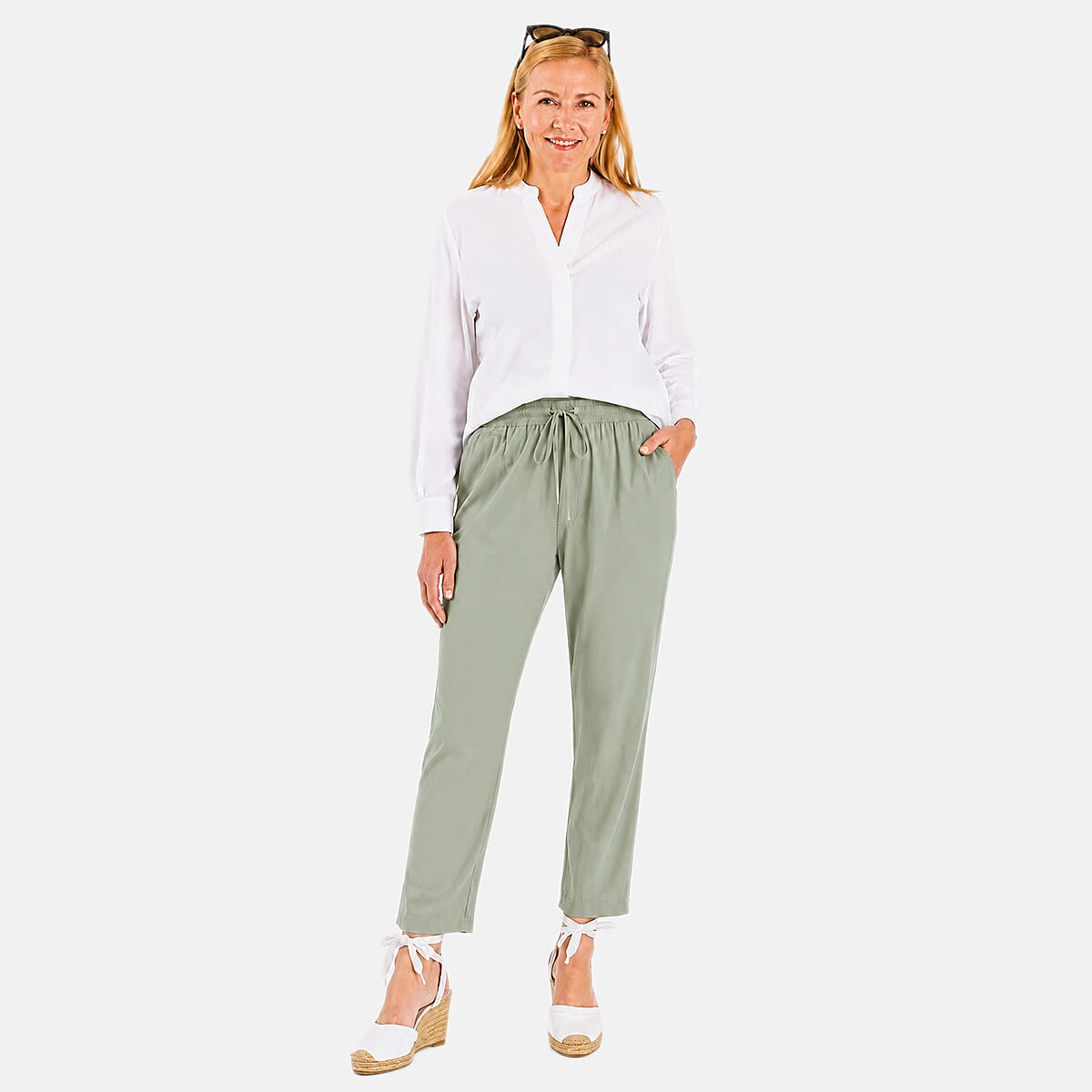 Pure And Natural  Jean and Pant-Trouser (Size - M-L) - Sage Green