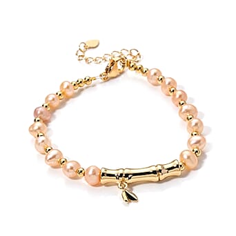 https://tjcuk.sirv.com/Products/86/6/8666380/Peach-Fresh-Water-Pearl-Adjustable-Beads-Bracelet-Size-6-5-2-Ext-in-Ye_8666380.jpg?w=342&h=342