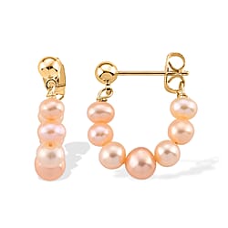 Multi Color Fresh Water Pearl Beads Earring with Push Back 8.00 Ct.