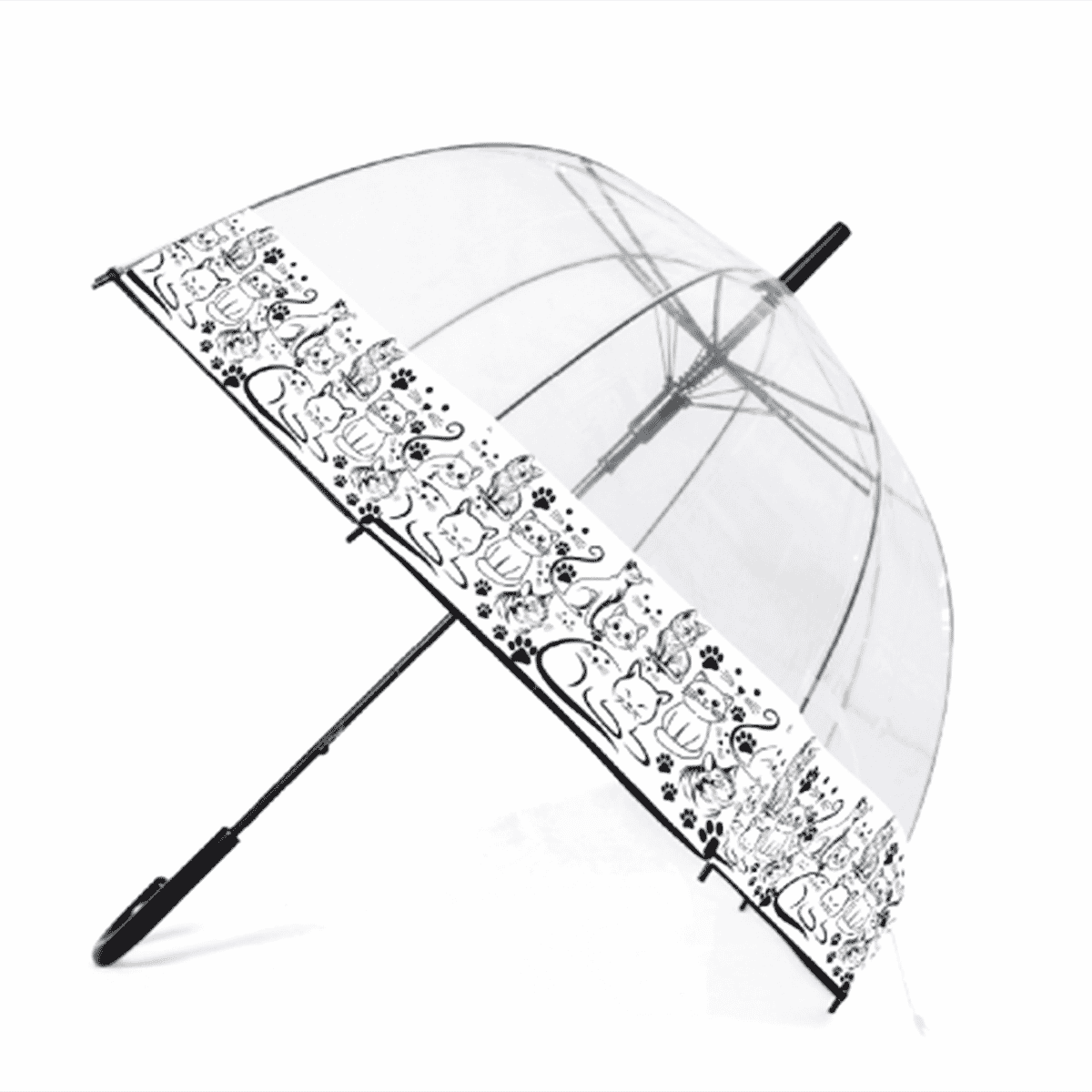 Love Cats Dome Umbrella - White