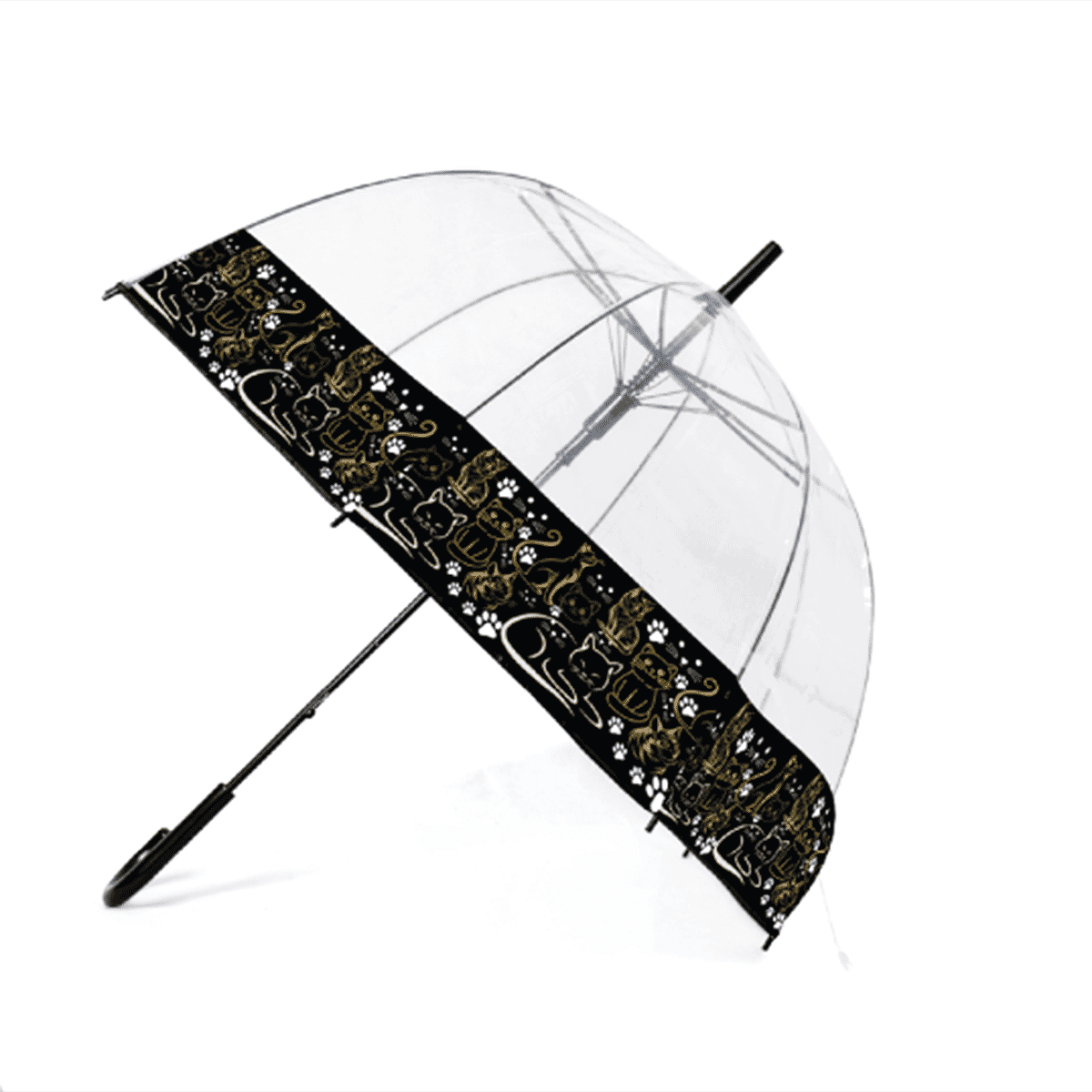 Love Cats Dome Umbrella - Black