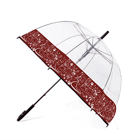 Love Cats Dome Umbrella - Brown