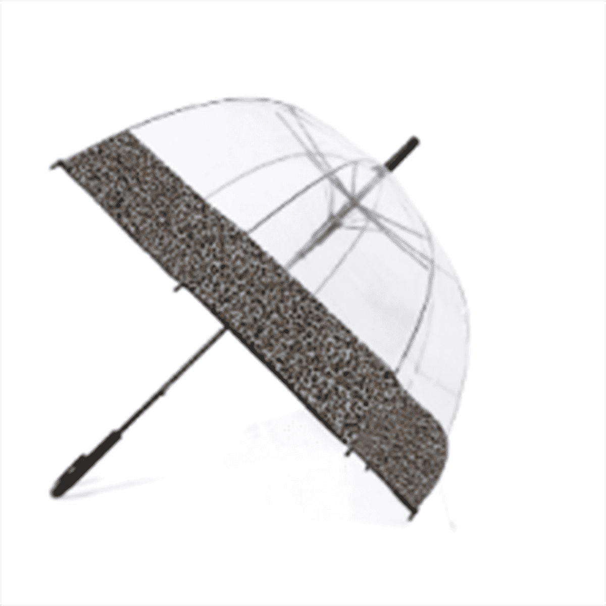 Leopard Dome Umbrella - Grey