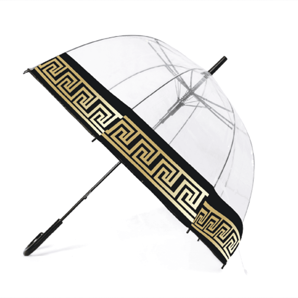 Greek Design Dome Umbrella - Gold
