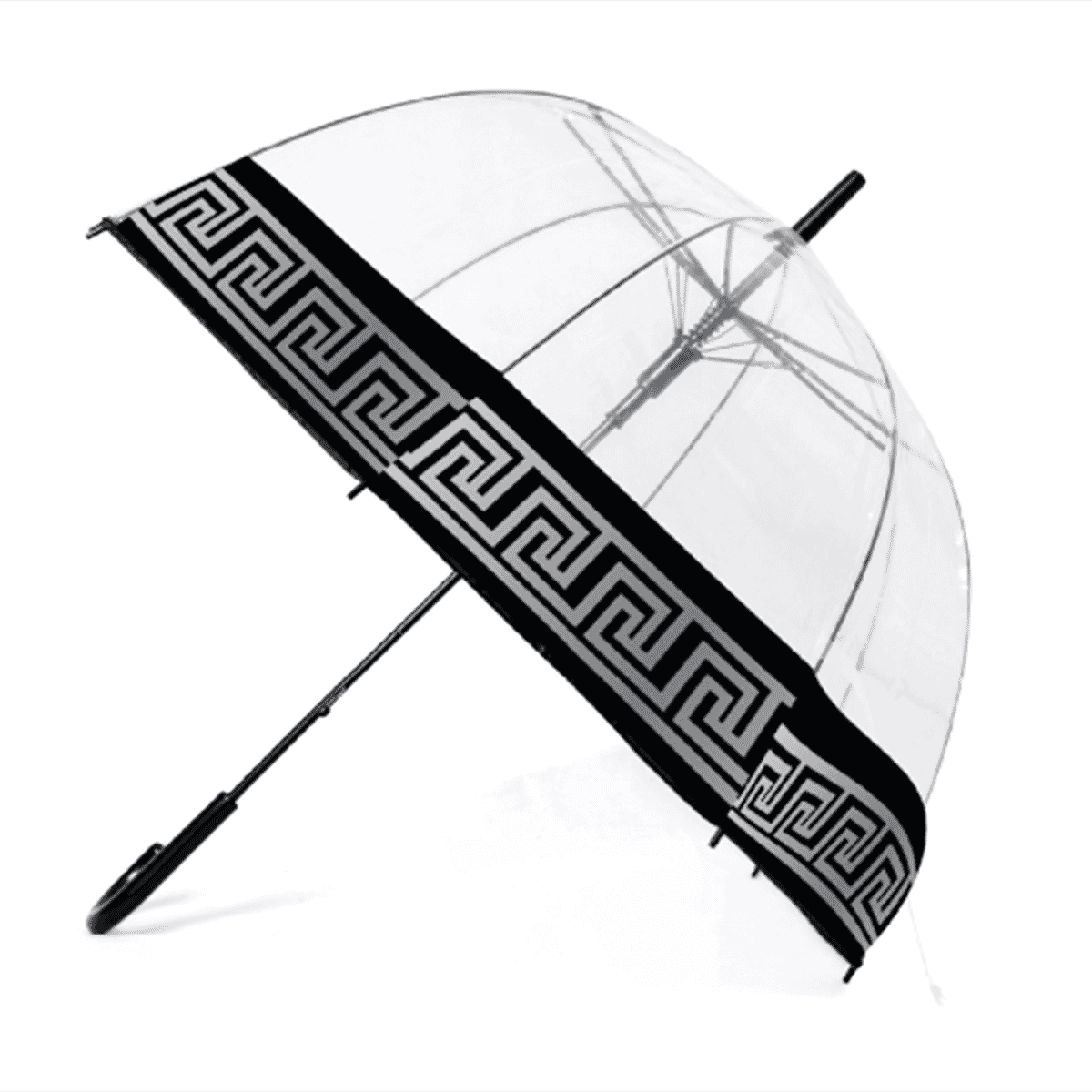 Greek Design Dome Umbrella - Black