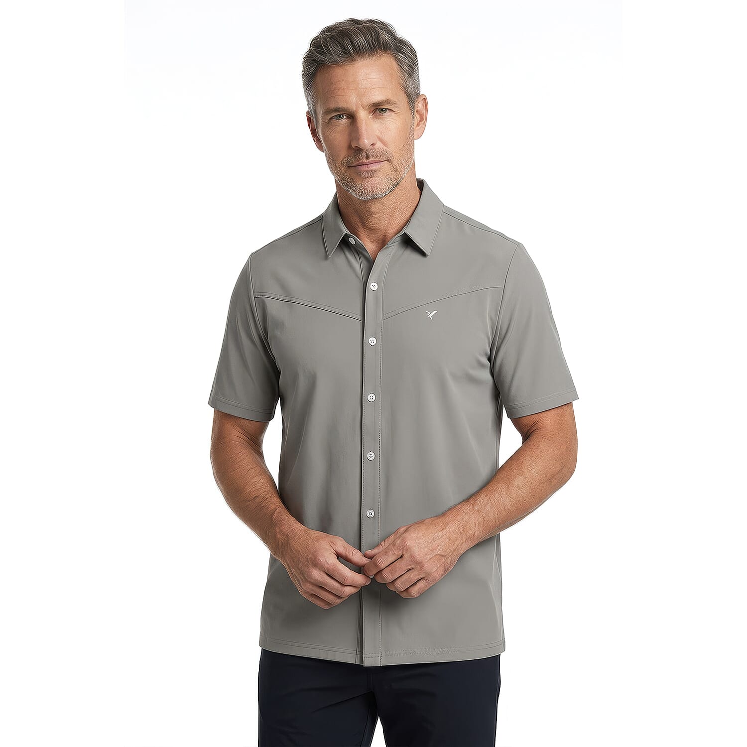 D-Rock V chest stitched chest shirt 