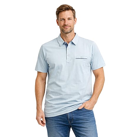 JJ Willis Polo Shirt (Size L) - Light Blue