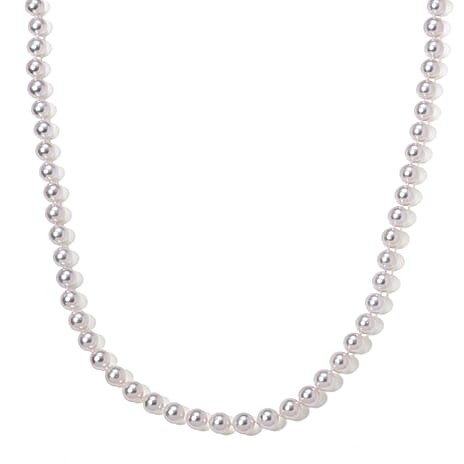 950 Platinum AAAA Japanese Akoya Pearl Beads Necklace (Size - 20) 215.00 Ct.