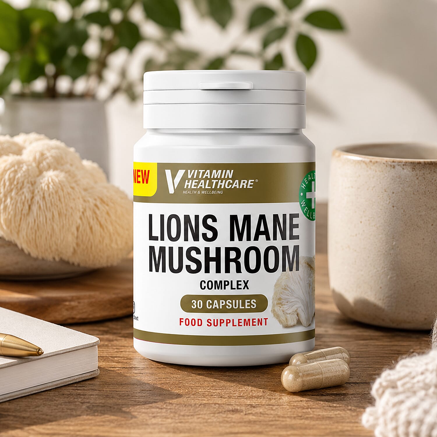 Vitamin Healthcare Lions Mane Mushroom Capsules - 30 Count