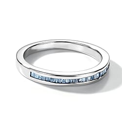 D'Joy - Natural Diamond Band Ring in Sterling Silver 0.25 Ct.